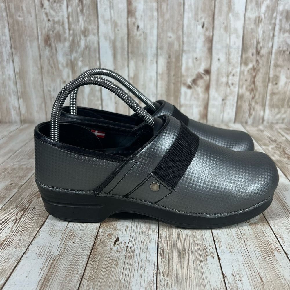 Sanita Metallic Gray Women's Sandals